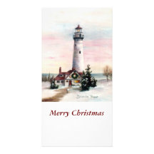 Christmas Light Christmas Photo Card
