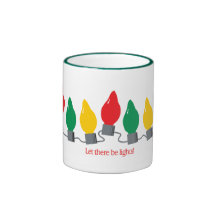 Christmas lights coffee mug