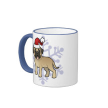 Christmas Mastiff / Bullmastiff Coffee Mug