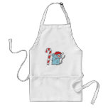 christmas mouse with candy cane apron