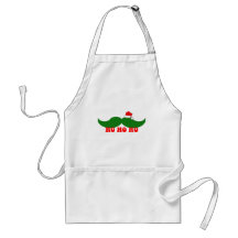 Christmas moustache aprons