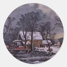 Christmas on the farm sticker