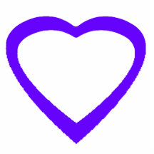 Christmas Ornament Open Heart Blue Photo Sculptures