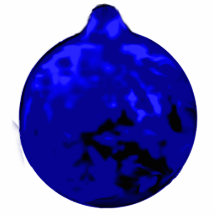 Christmas Ornaments Dancing Ball Blue Sculpture Photo Cut Out