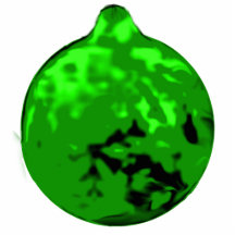 Christmas Ornaments Dancing Ball Green Sculpture Photo Cutout
