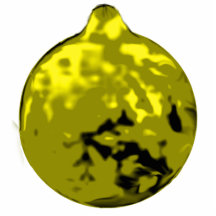 Christmas Ornaments Dancing Ball  Yellow Sculpture Photo Cut Out