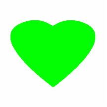 Christmas Ornaments Heart Green Light Photo Sculpture