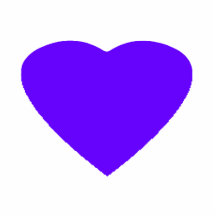 Christmas Ornaments Heart Purple Acrylic Cut Out
