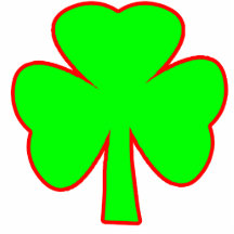 Christmas Ornaments Shamrock Green Red Photo Cutouts