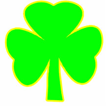 Christmas Ornaments Shamrock Green Yellow Photo Cutouts