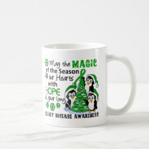 Christmas Penguins Kidney Disease Coffee Mug