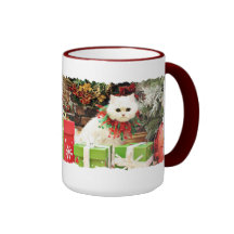 Christmas - Persian Cat - Toby Coffee Mugs