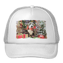 Christmas - Pitbull - Charm Mesh Hat