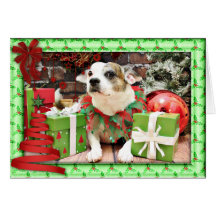 Christmas - Pitbull X - Opie Card