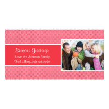 Christmas Polka Dot Photo Card