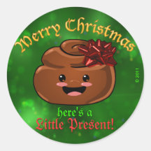 Christmas Poo Stickers