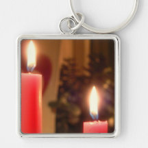 Christmas Red candles Key Chain