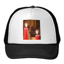 Christmas Red candles Trucker Hats