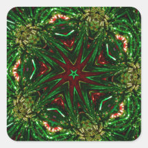 Christmas Ribbon Nov 2012 Square Stickers