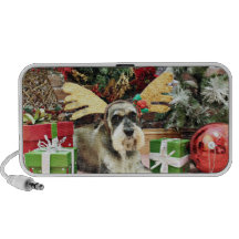Christmas - Schnauzer - Apache Notebook Speakers