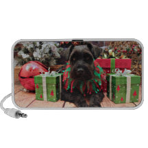 Christmas - Schnauzer Mix - Bentley Mp3 Speaker