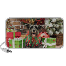 Christmas - Schnauzer - Molly Mp3 Speakers