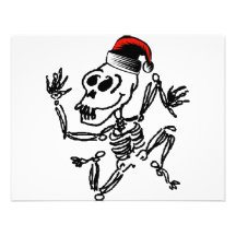 Christmas Skeleton Personalised Invite