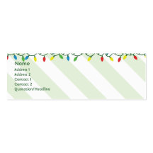 Christmas - Skinny Business Card