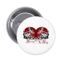Christmas Skull Pin