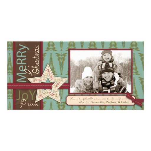 Christmas Star Photo Card