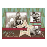 Christmas Star Photo Card A6 Custom Invites