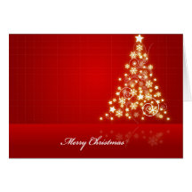 Christmas Star Tree Greeting Cards