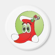 Christmas Stocking Cartoon Magnet