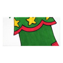 Christmas Stocking Customized Photo Card