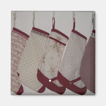 Christmas Stockings Fridge Magnet