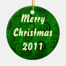 Christmas Swirls ornament