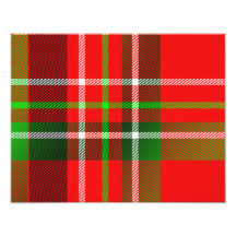 Christmas Tartan Pattern Photographic Print