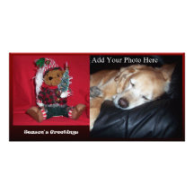 Christmas Ted Custom Photo Card