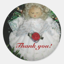 Christmas  thank you sticker