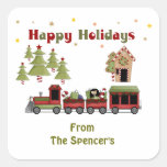 Christmas Train Holiday Stickers