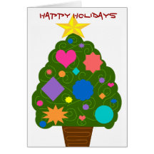 Christmas tree card