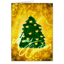 Christmas tree card
