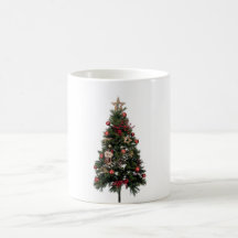 Christmas tree coffee mugs