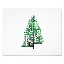 Christmas tree green of shapes mottled photo