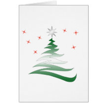 Christmas tree greeting card