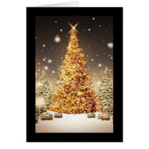 Christmas tree greeting card