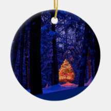 Christmas Tree In Lights Christmas Tree Ornaments