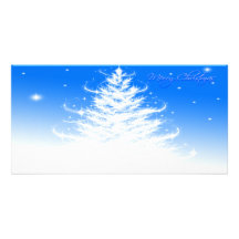 Christmas Tree Merry Christmas  Photo Card