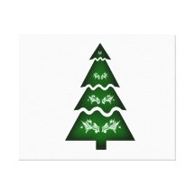 Christmas Tree Sectional call ornament Gallery Wrapped Canvas