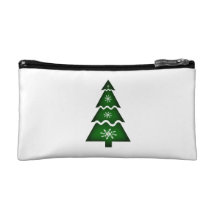 Christmas Tree Sectional w flakes 1 Cosmetics Bags